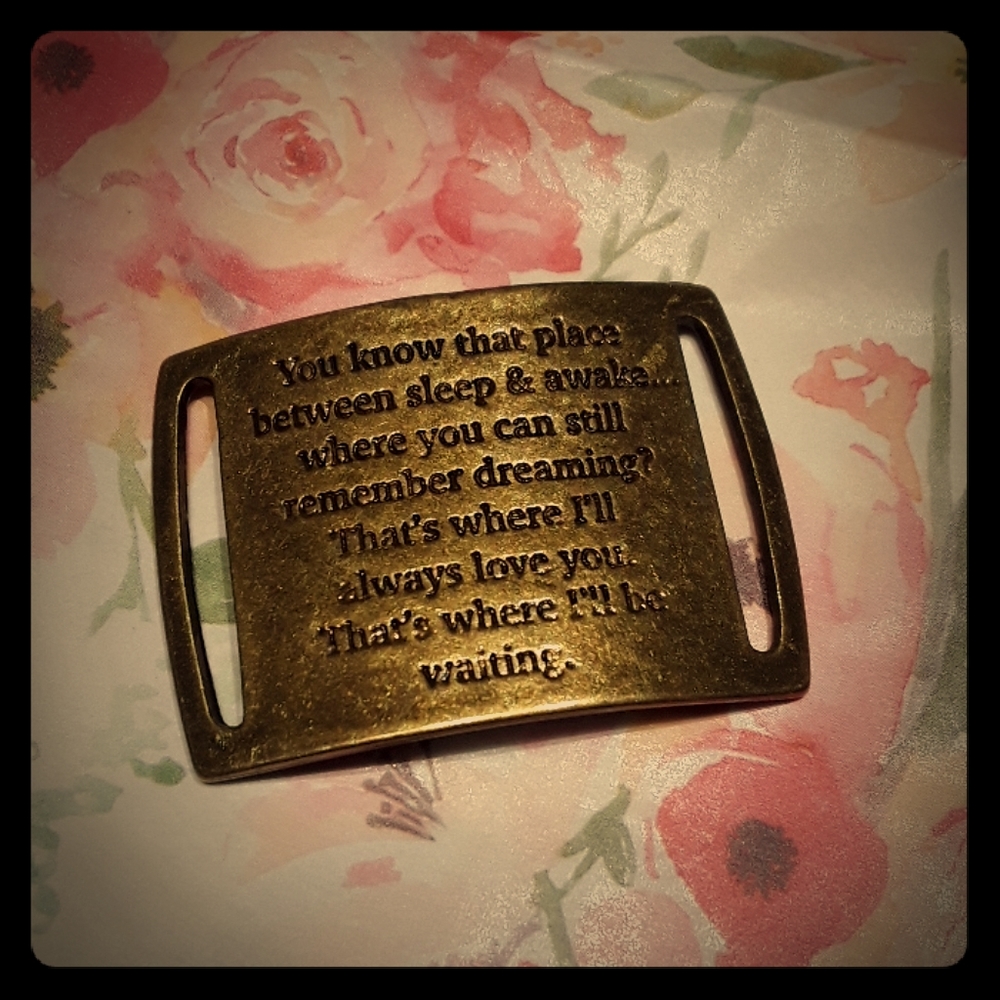 Disney Peter Pan Stamped Metal Quote Keepsake